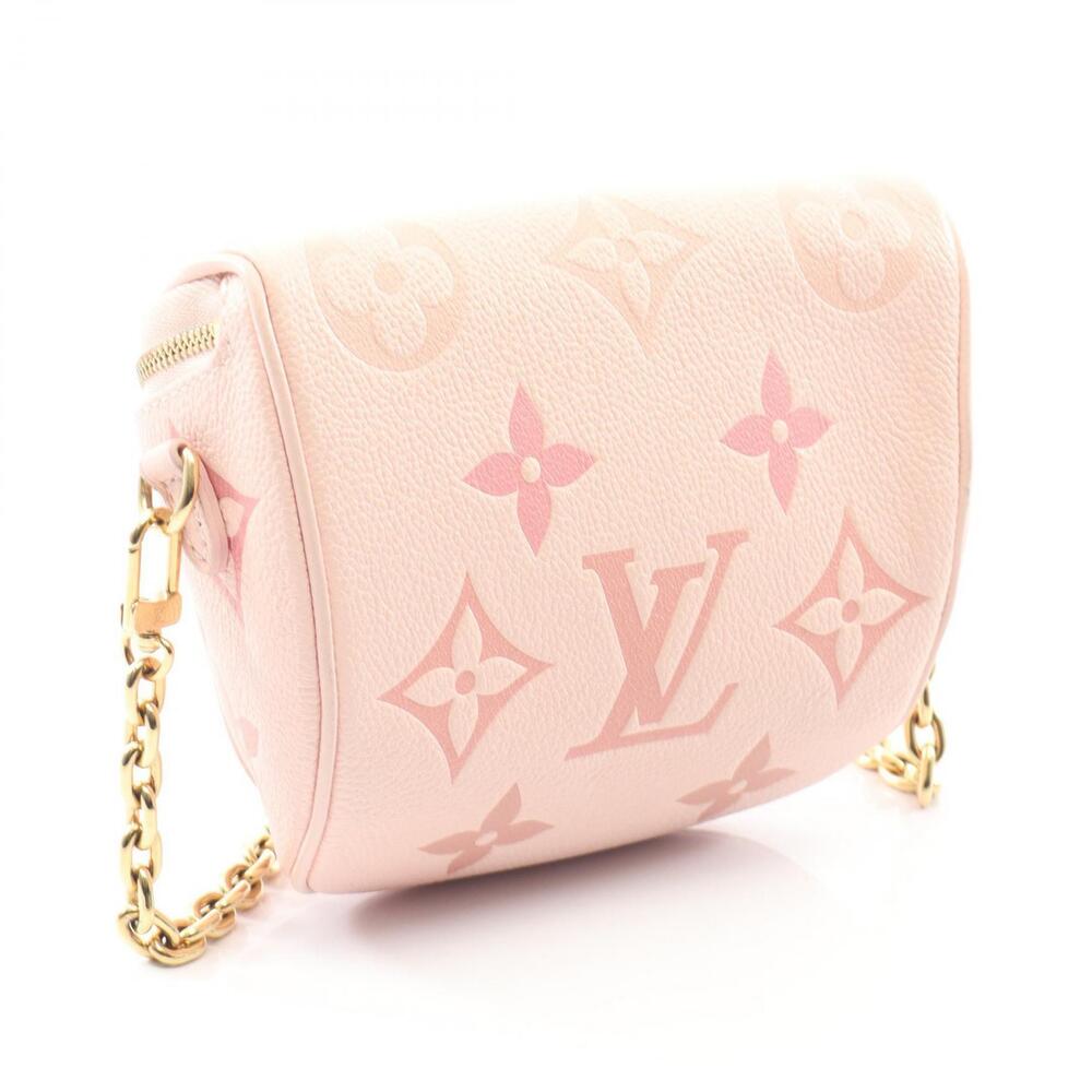 Louis Vuitton leather Bum Empreinte tone Bag gradient handbag pink two